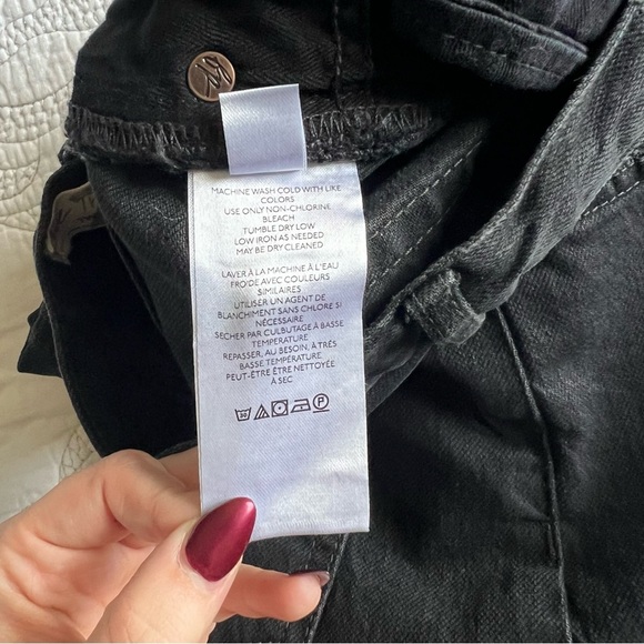 Free People x We The Free Bren Boyfriend Jean - Black Magic - Picture 10 of 16